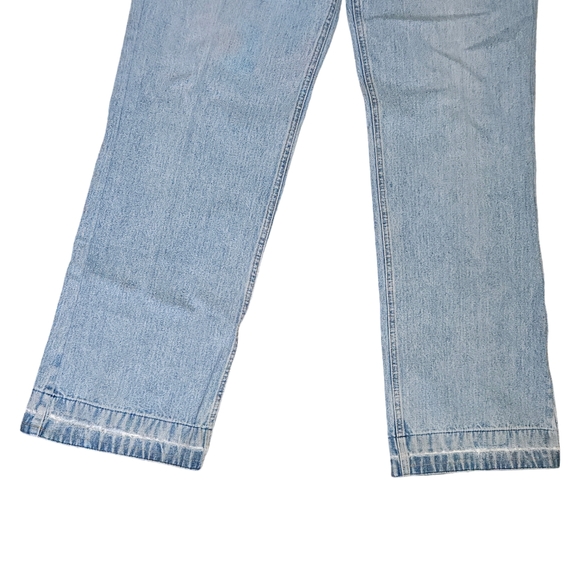 ABE for Honest Jeans wear Vintage Wide Leg Undone Hem Button-fly Jeans 90s Y2K - Picture 5 of 9